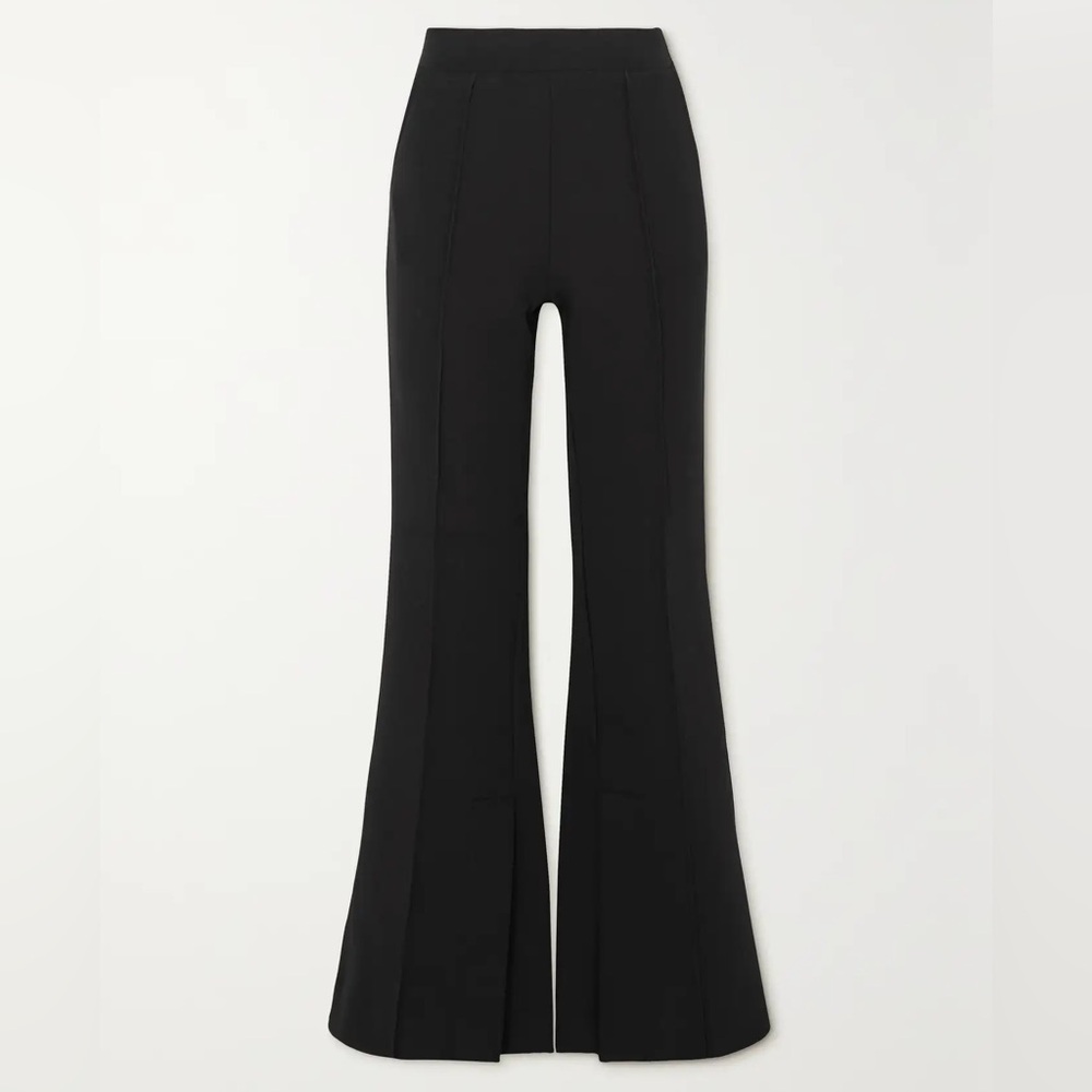 FRAME Stretch-Knit Flared Pants | Size XS